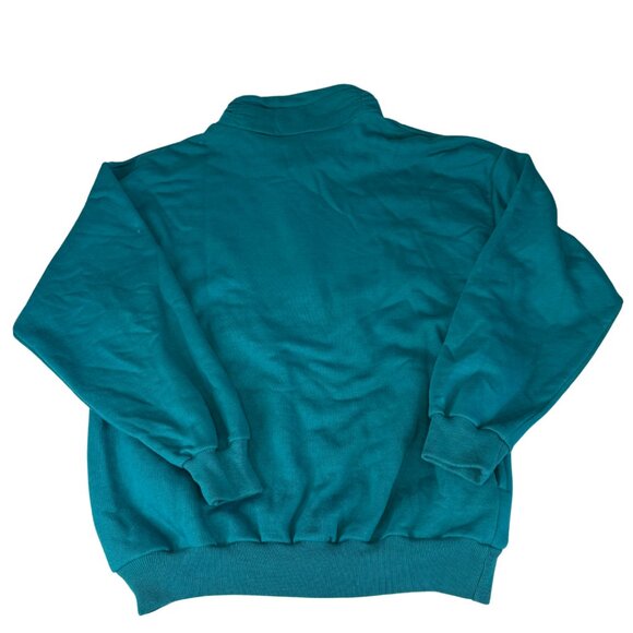 Vintage Banff Canada Sweatshirt Embroidered Ruched Mock Neck Super Shirt Large - Picture 8 of 12